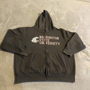 Vintage WSU Cougars Hoodie Men XL Gray Jansport Sweatshirt Sweater Pullover Logo